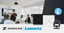 森海塞尔和 Lumens 携手带来真实会议体验