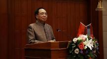 “中国·老挝工商业领 袖洽谈峰会”答谢晚宴-砺鹰宣讲千万助学计划
