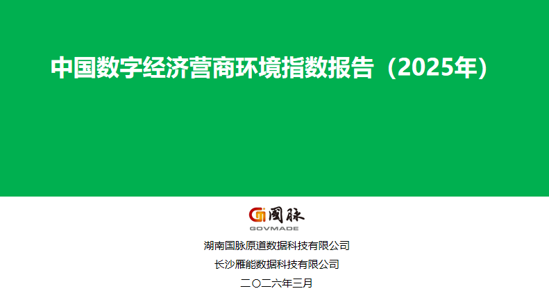 智库丨《中国数字经济营商环境指数报告（2025年）》亮点纷呈！