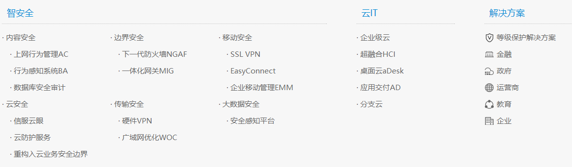 深圳市深信服电子科技有限公司产品介绍