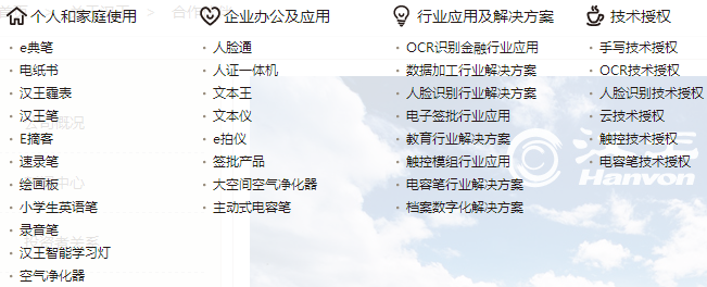 北京汉王科技有限公司产品