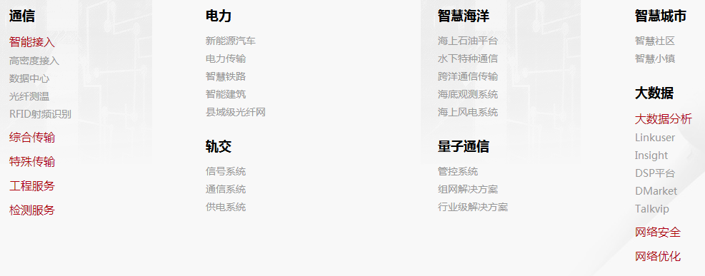 江苏亨通光电股份有限公司产品