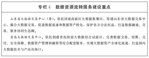 专栏4数据资源流转服务建设重点