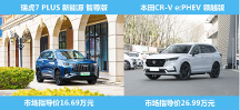 中日插混对比，10万价差的瑞虎7 PLUS 新能源和本田CR-V e:PHEV的竟差出这么多